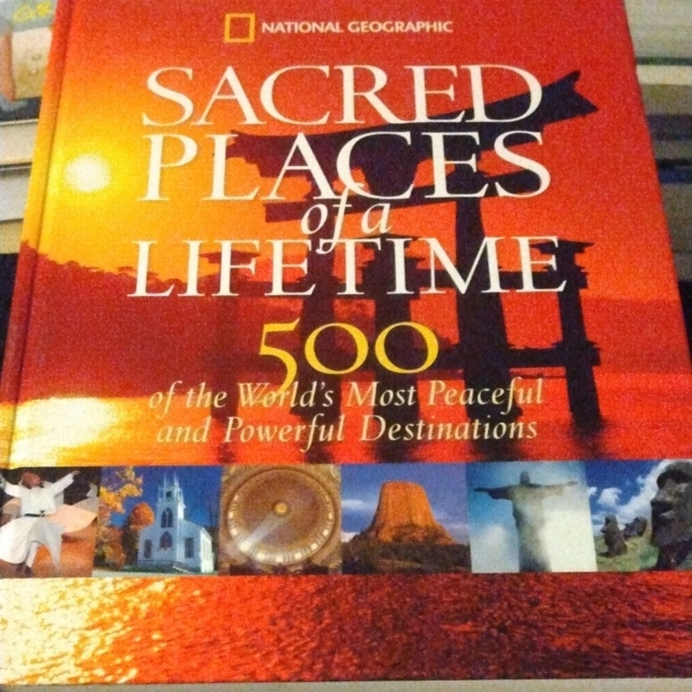 National Geographic Sacred Places Book - Vibrant Red Cover